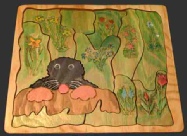 Ebenenpuzzle Maulwurf