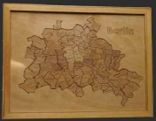 Ortsteilpuzzle Berlin Holztöne